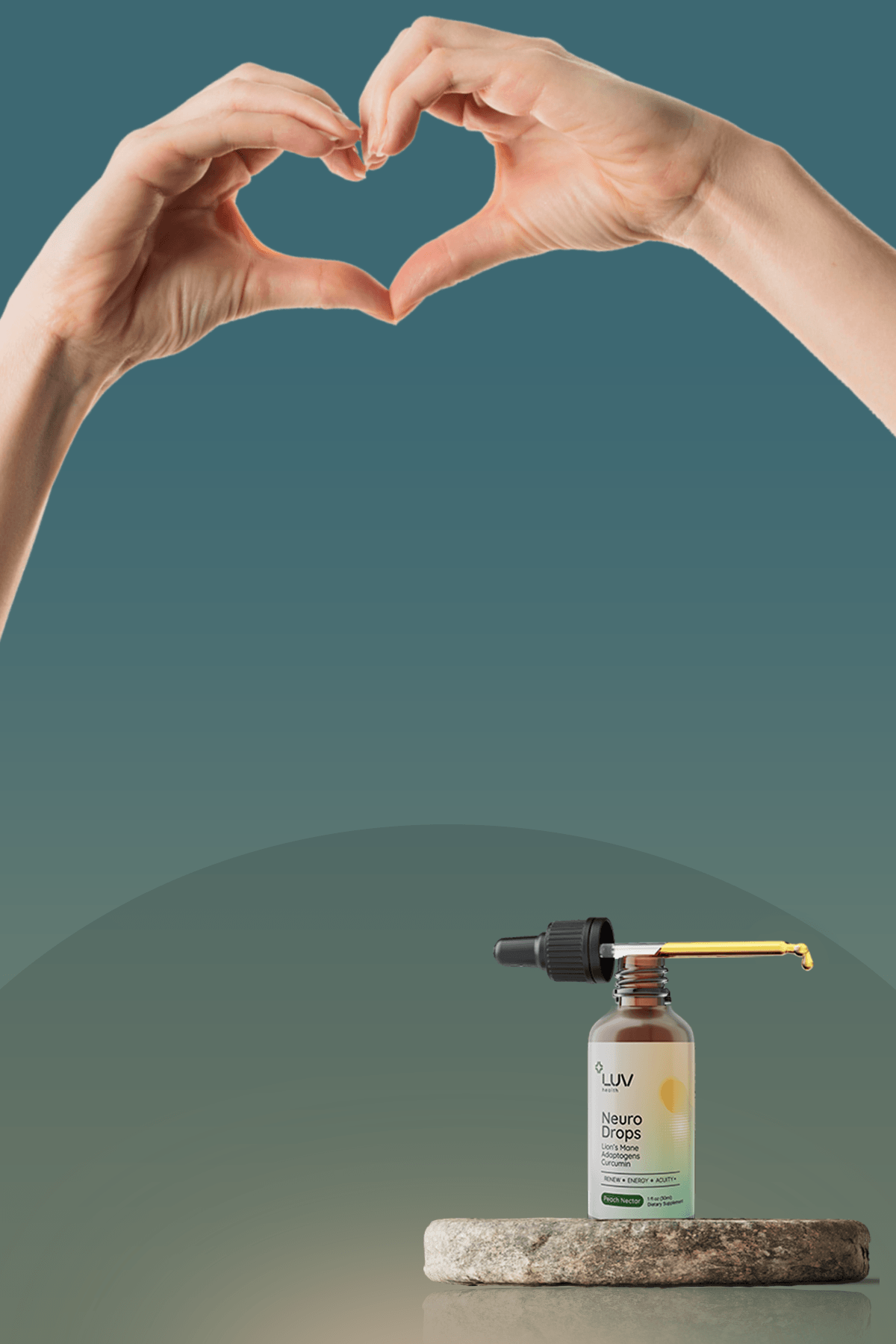 LUV Neuro Drops promotional banner