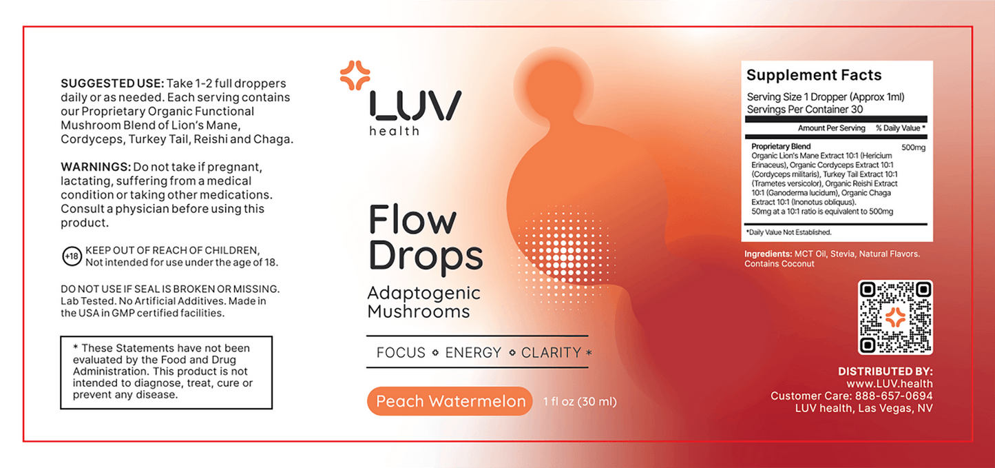 LUV Flow Drops product banner