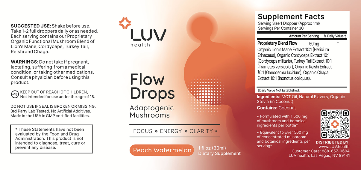 Flow Drops label