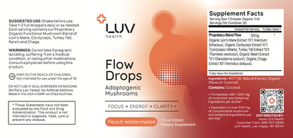Flow Drops label