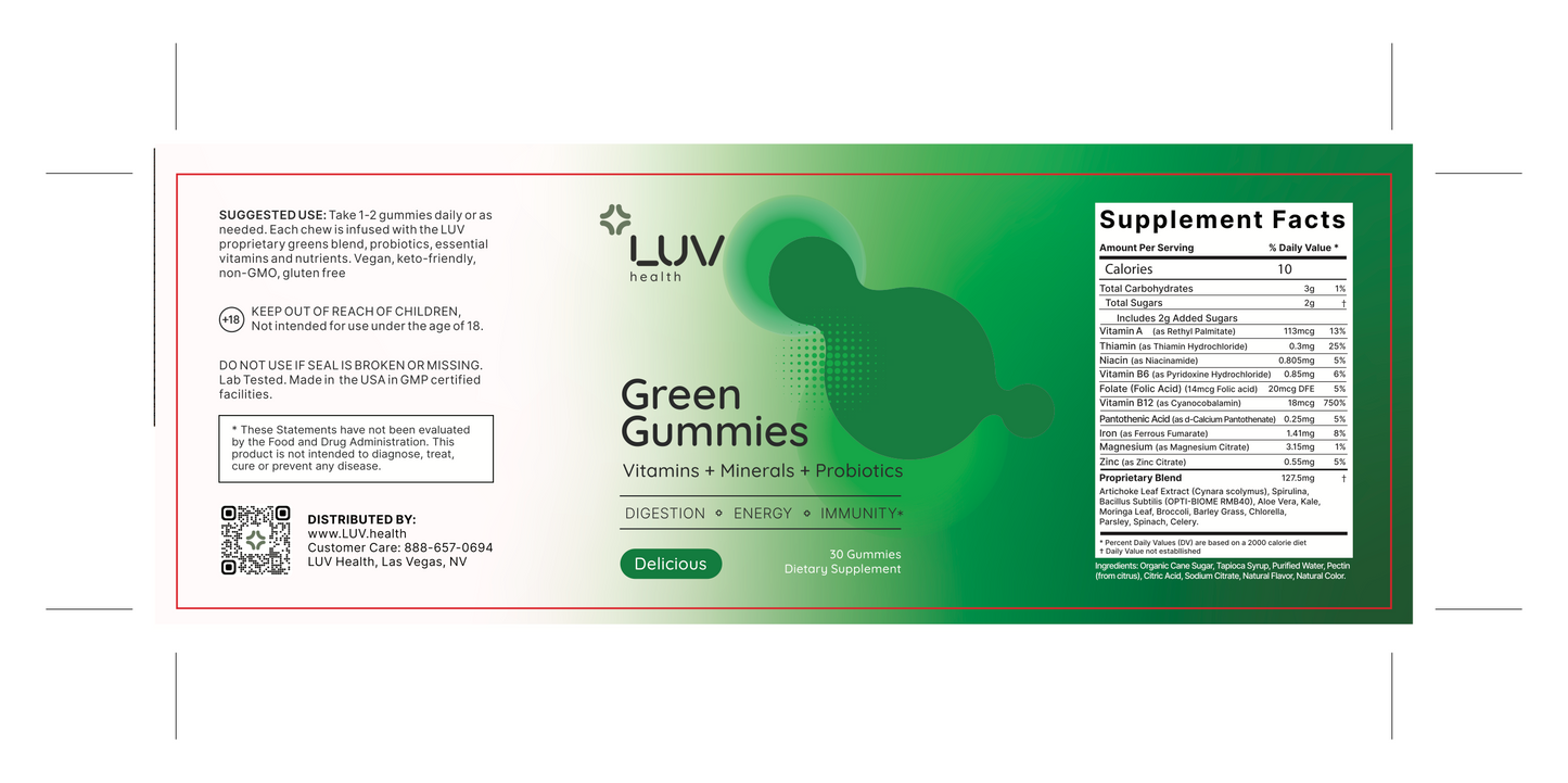 LUV Green Gummies