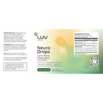 LUV Neuro Drops product label