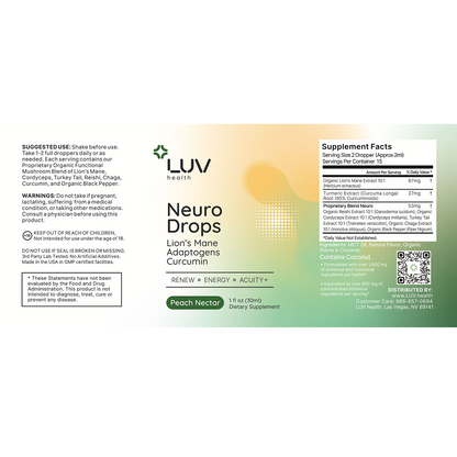 Neuro Drops label