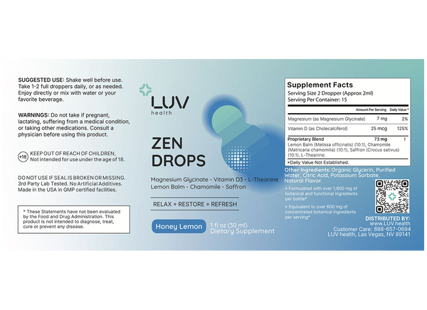 Zen Drops For Daily Calm And Emotional Balance