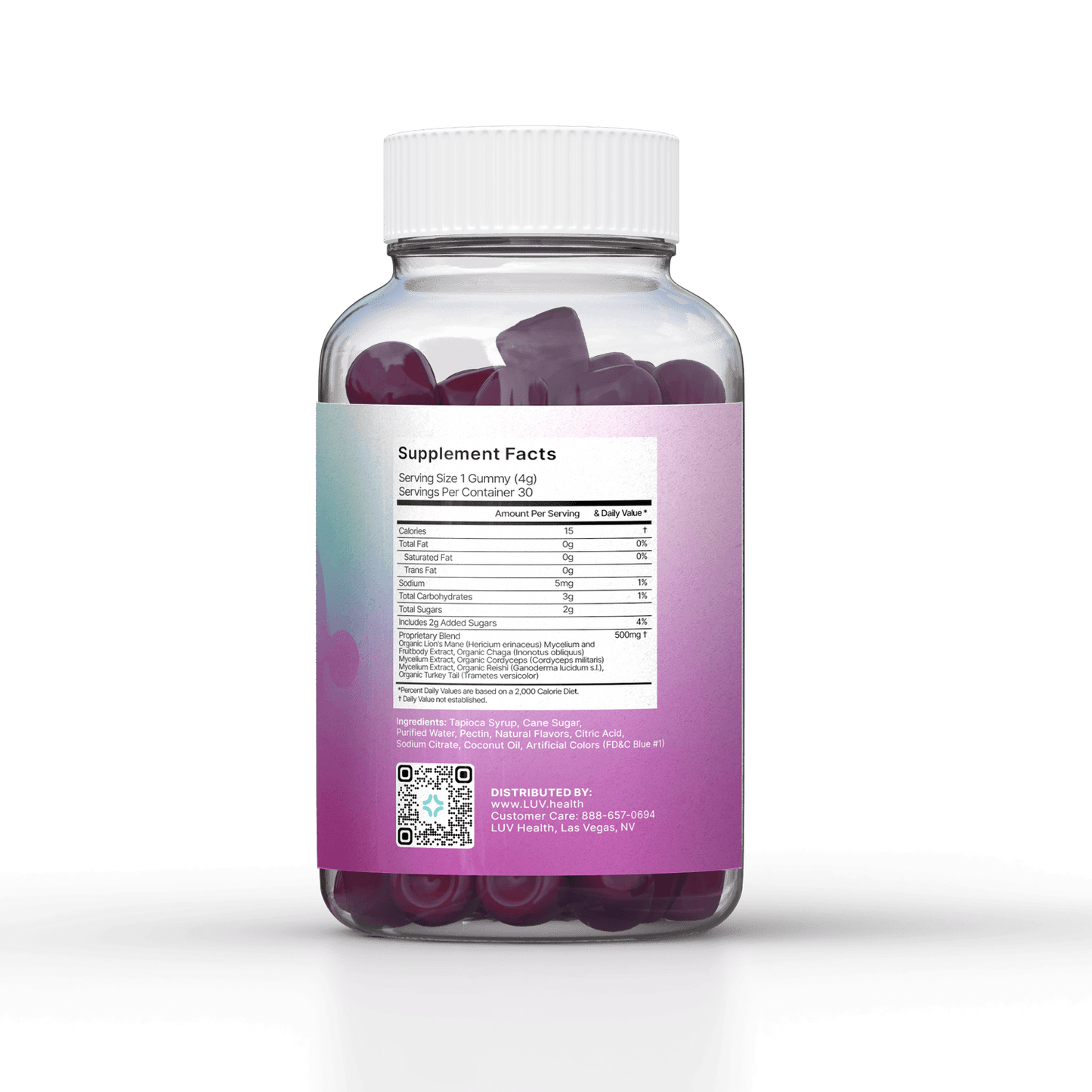 LUV Mind Gummies product ingredients