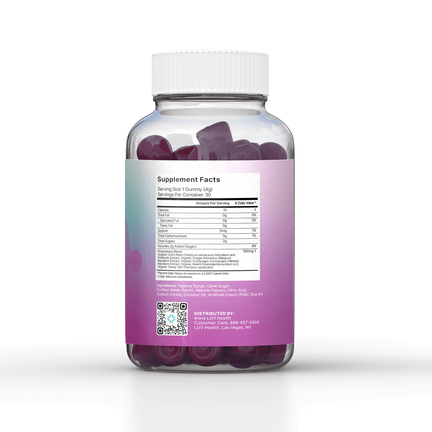 LUV Mind Gummies product ingredients