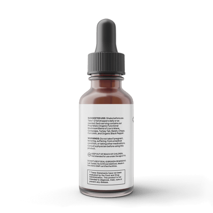 LUV Neuro Drops back side label